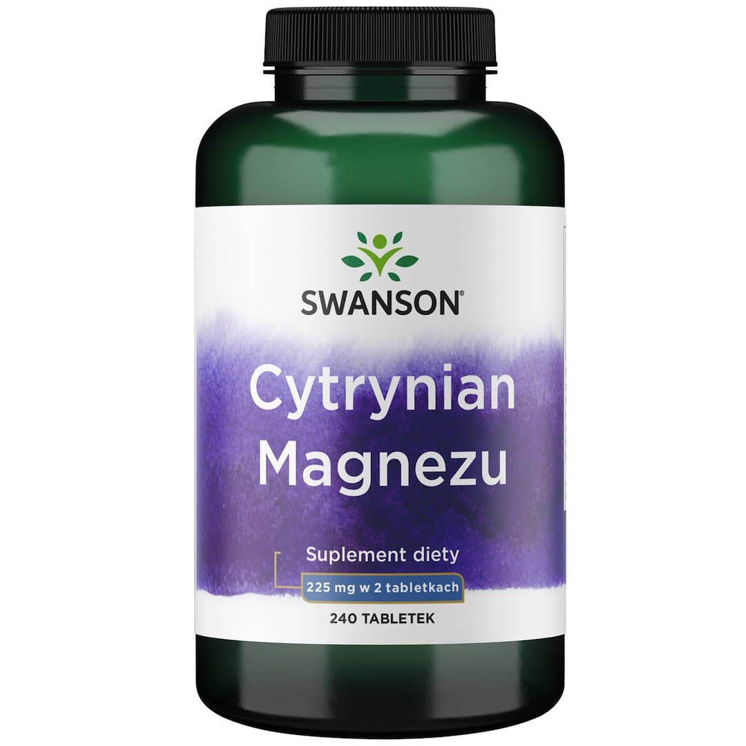 Swanson - Magnesium Citrate, 225mg Super-Strength - 240 tabletter