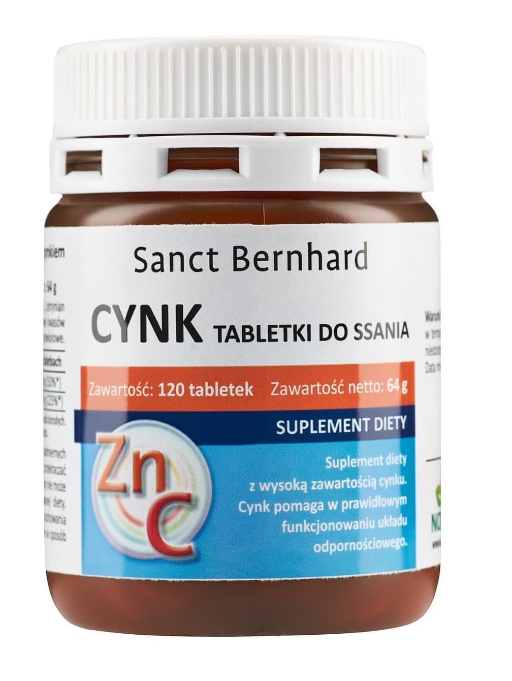 Kräuterhaus Sanct Bernhard Pastilhas de Zinco para Imunidade 5 mg - 120 unidades