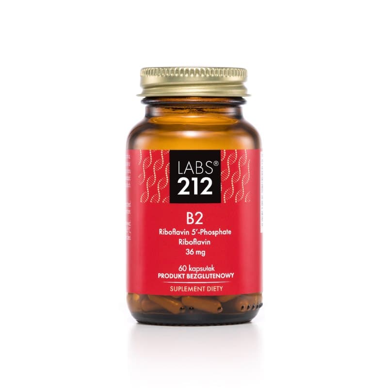 Labs212 Vitamina B2 Riboflavina 5'-Fosfato + Riboflavina 30 mg - 60 capsule
