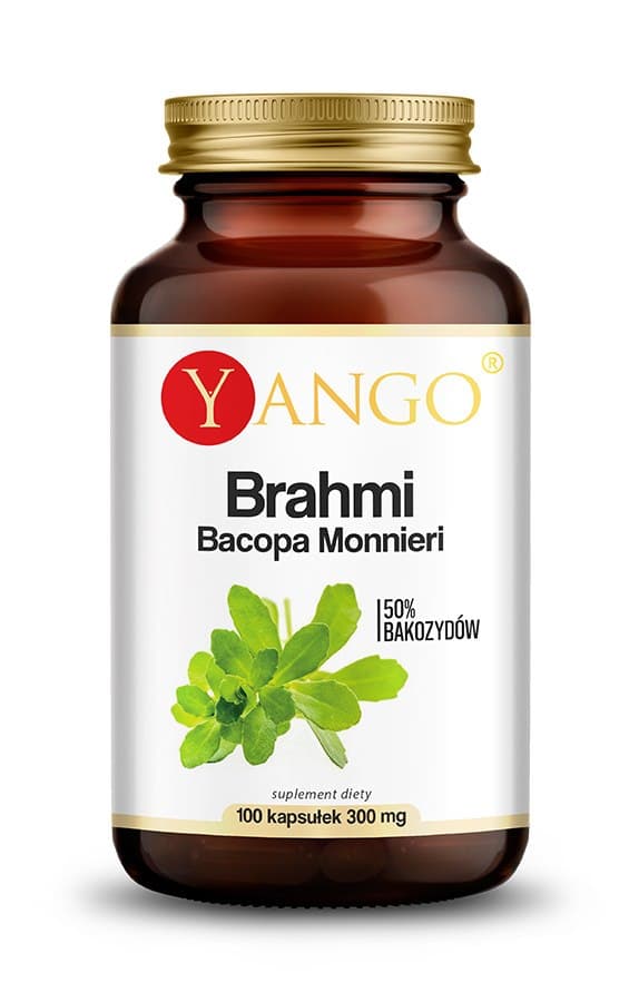 YANGO Bacopa - Brahmi (100 kapsułek) – Yango opakowanie
