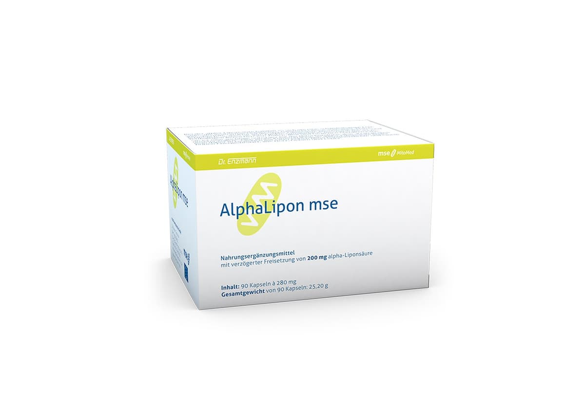 Dr. Enzmann MSE Ácido Alfa-Lipóico - 200 mg - 90 cápsulas – mitopharma embalagem