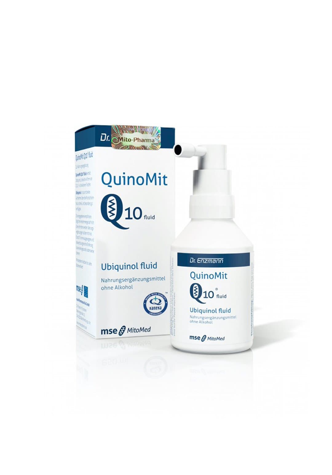 Dr. Enzmann Mse (Mito-Pharma) - QuinoMit Q10 Fluid - 50ml – mitopharma förpackning