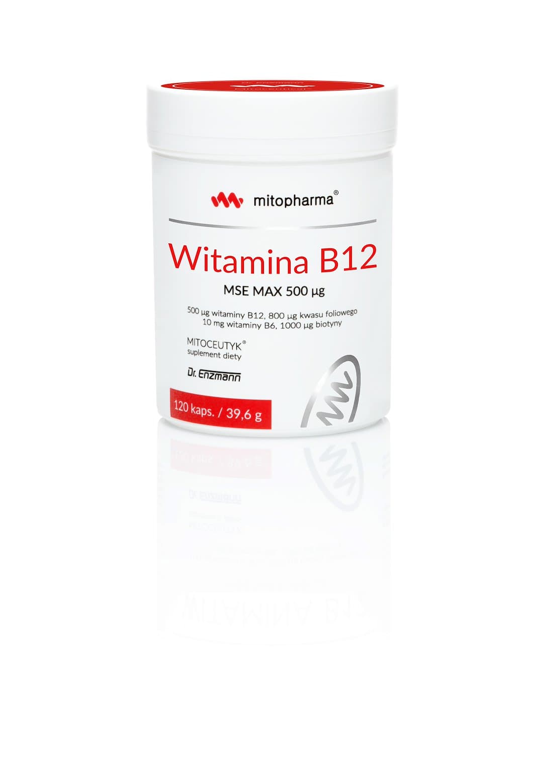 Mitopharma - Vitamin B12 MSE Max 1000 mcg tabletter – mitopharma förpackning