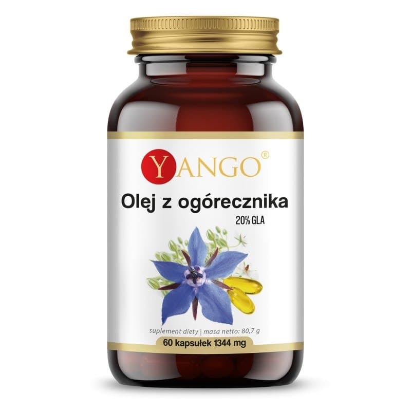 Yango Borage Oil 20% GLA - 60 cápsulas