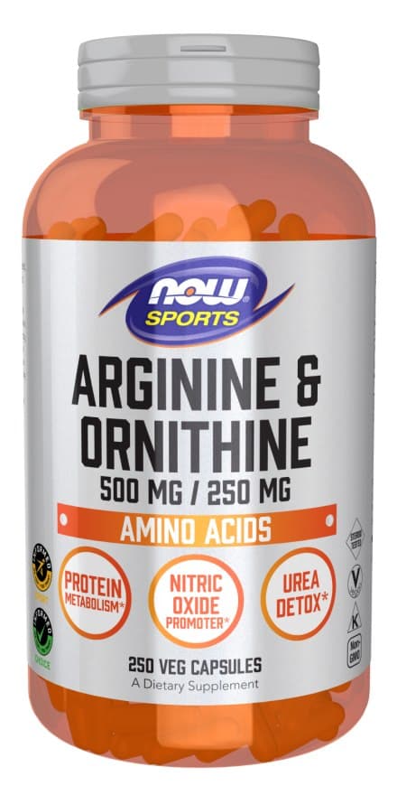 NOW Foods - Arginina & Ornitina 500 mg cápsulas