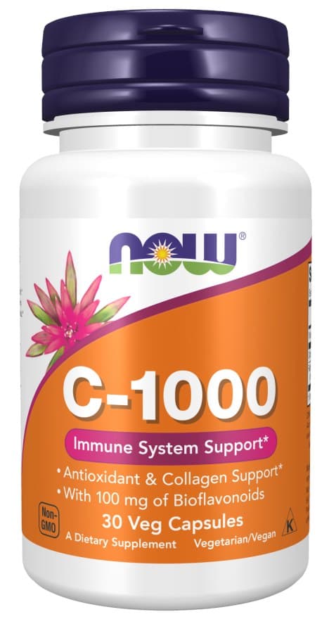 NOW Foods - C-1000 - 30 Vcaps – NOW Foods embalagem