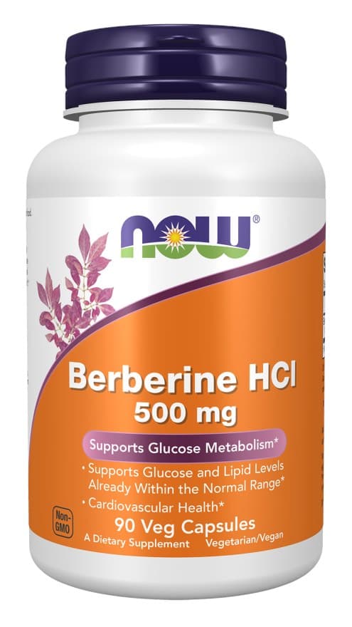 NOW Foods - Berberine HCL - 90 Vcaps