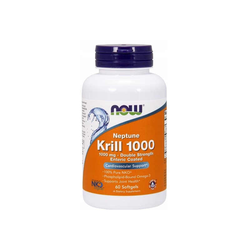 NOW Foods - Olej z kryla, 1000mg Double Strength - 60 Softgels