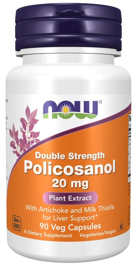 NOW Foods - Policosanol 20mg - 90 vegetabilske kapsler – NOW Foods confezione