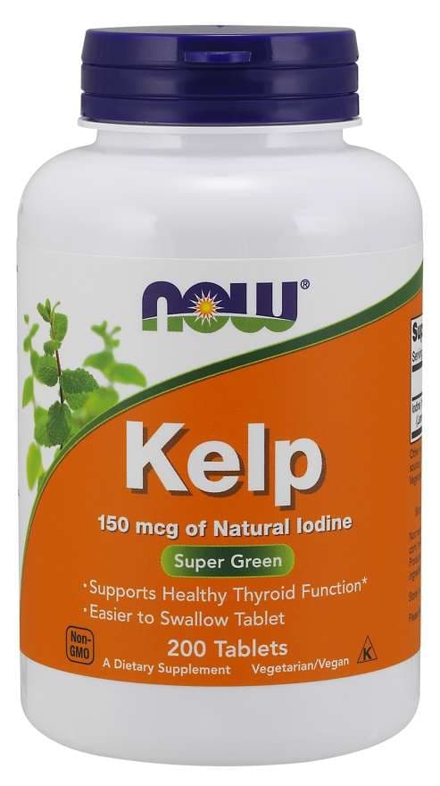 NOW Foods Kelp - Iodine & Mineral Support - 200 Tablets