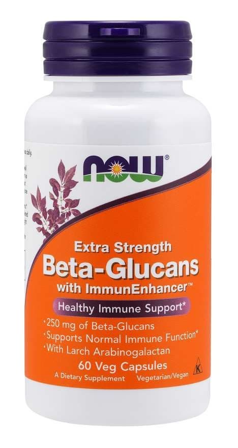 NOW Foods - Beta-Glucans with ImmuneEnhancer 60 capsule – NOW Foods confezione