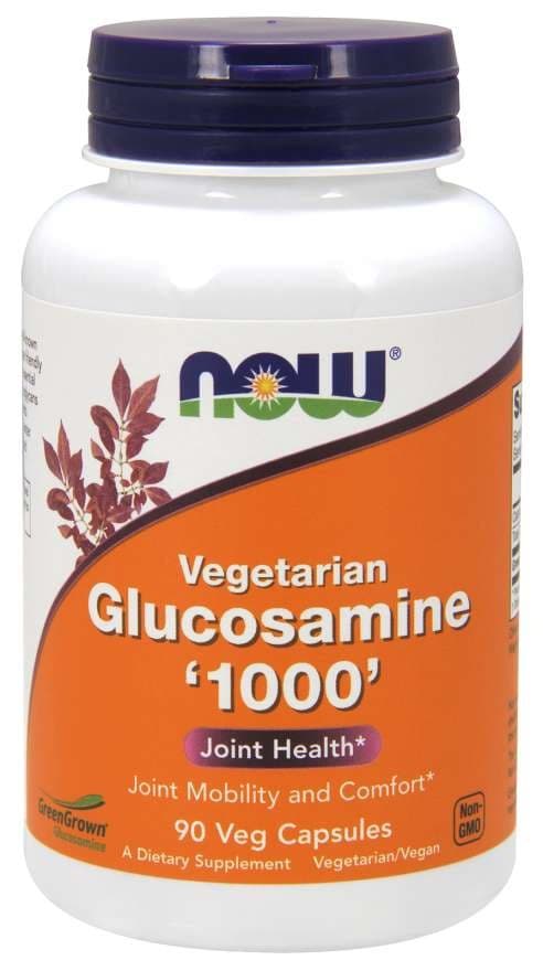 NOW Foods - Glucosamine 1000 Vegetarian - 90 kapslar – NOW Foods förpackning