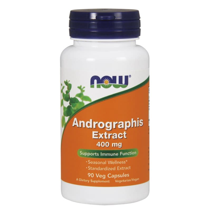 NOW Foods Andrographis Extract 400 mg, kapsler – NOW Foods confezione