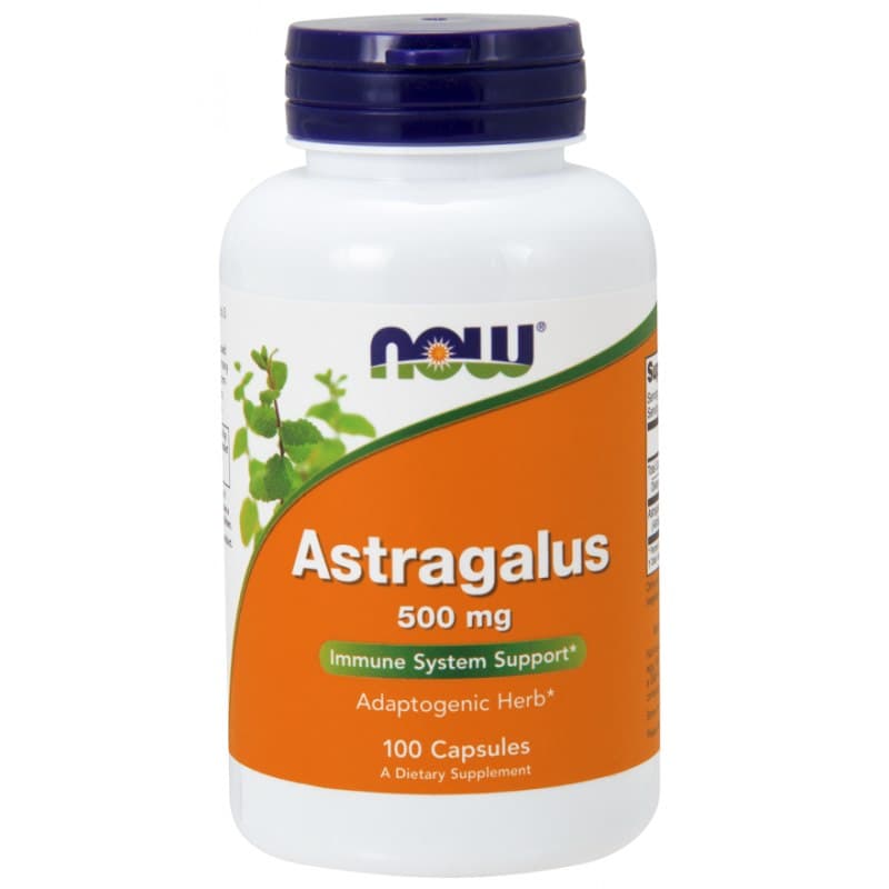 NOW Foods Astragalus 500 mg - 100 vegetarische Kapseln