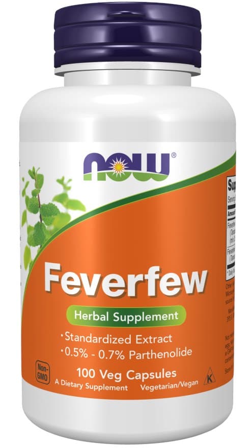 NOW Foods Feverfew 100 Vcaps – NOW Foods confezione