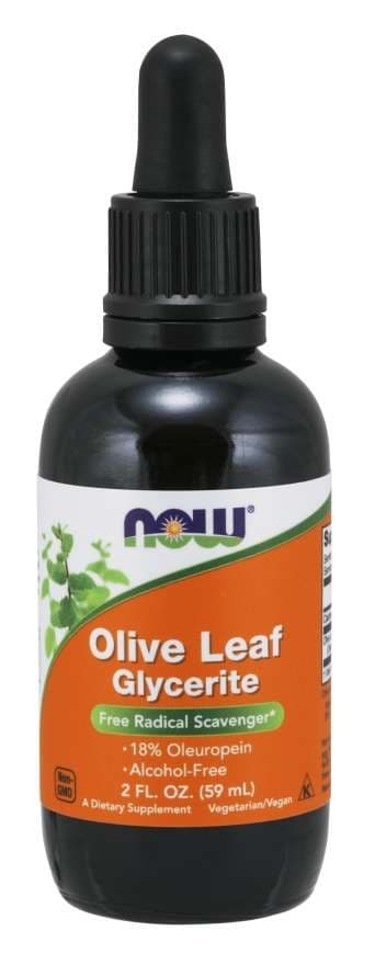 NOW Foods Olive Leaf Glycerite 59 ml - Alkoholfritt olivbladsextrakt