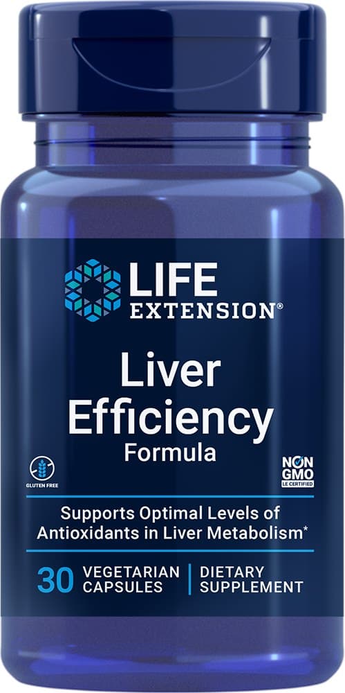 Life Extension Liver Efficiency Formula 250 mg - 30 Vegetarian Capsules