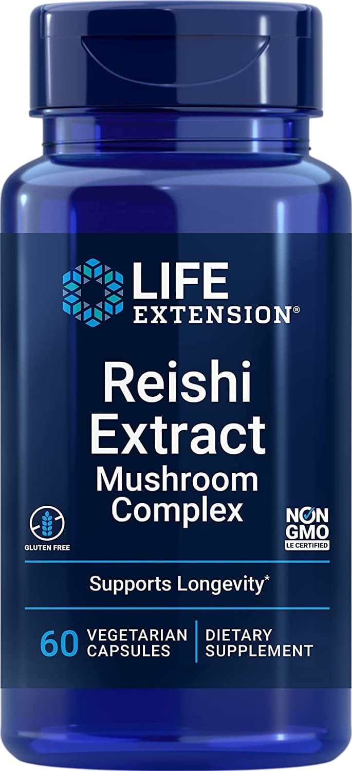 Life Extension Reishi Extract Mushroom Complex 60 kapsułek – Life Extension opakowanie