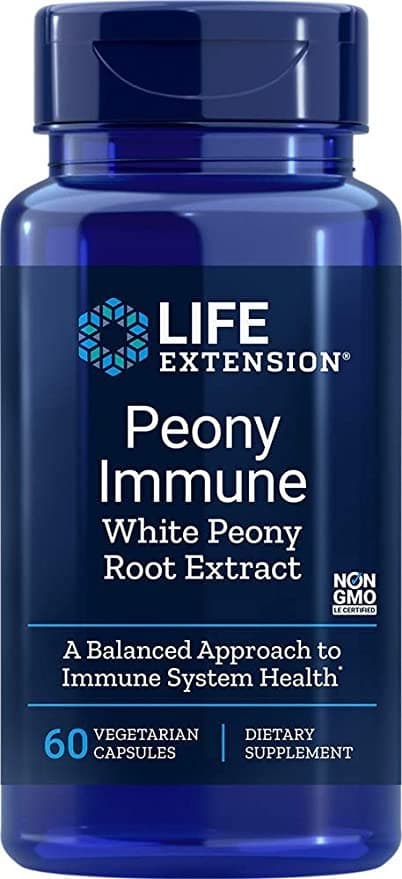 Life Extension Peony Immune 600 mg - 60 capsule vegetali – Life Extension confezione
