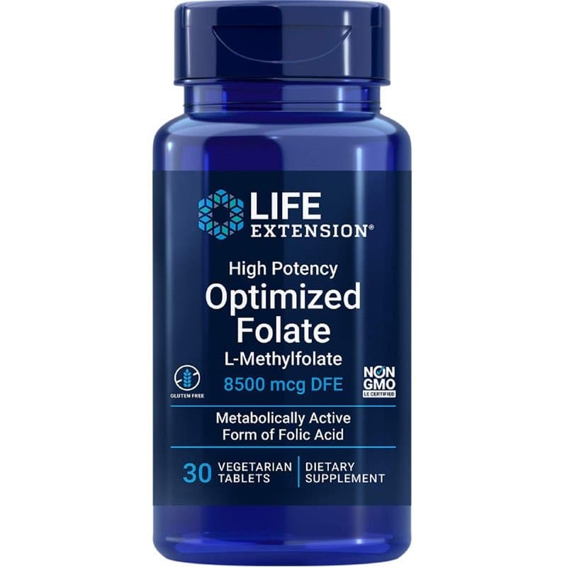 Life Extension High Potency Optimized Folate 30 Vtabs – Life Extension confezione