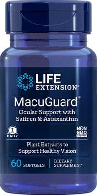 Life Extension - Wsparcie oczu z szafranem i astaksantyną - 60 kapsułek – Life Extension opakowanie