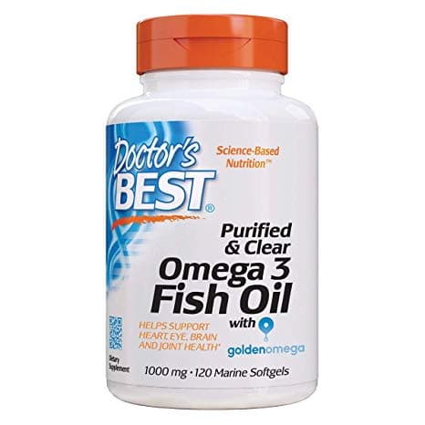 Doctor's Best Purified & Clear Omega 3 Fish Oil 1000 mg - 120 cápsulas moles