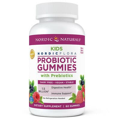 Nordic Naturals Kids Probiotic Gummies With Prebiotics 60 gummies – Nordic Naturals förpackning
