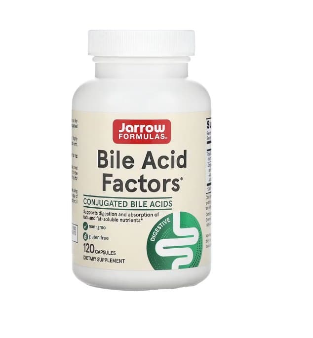 Jarrow Formulas - Bile Acid Factors - 120 kapslar – Jarrow Formulas förpackning