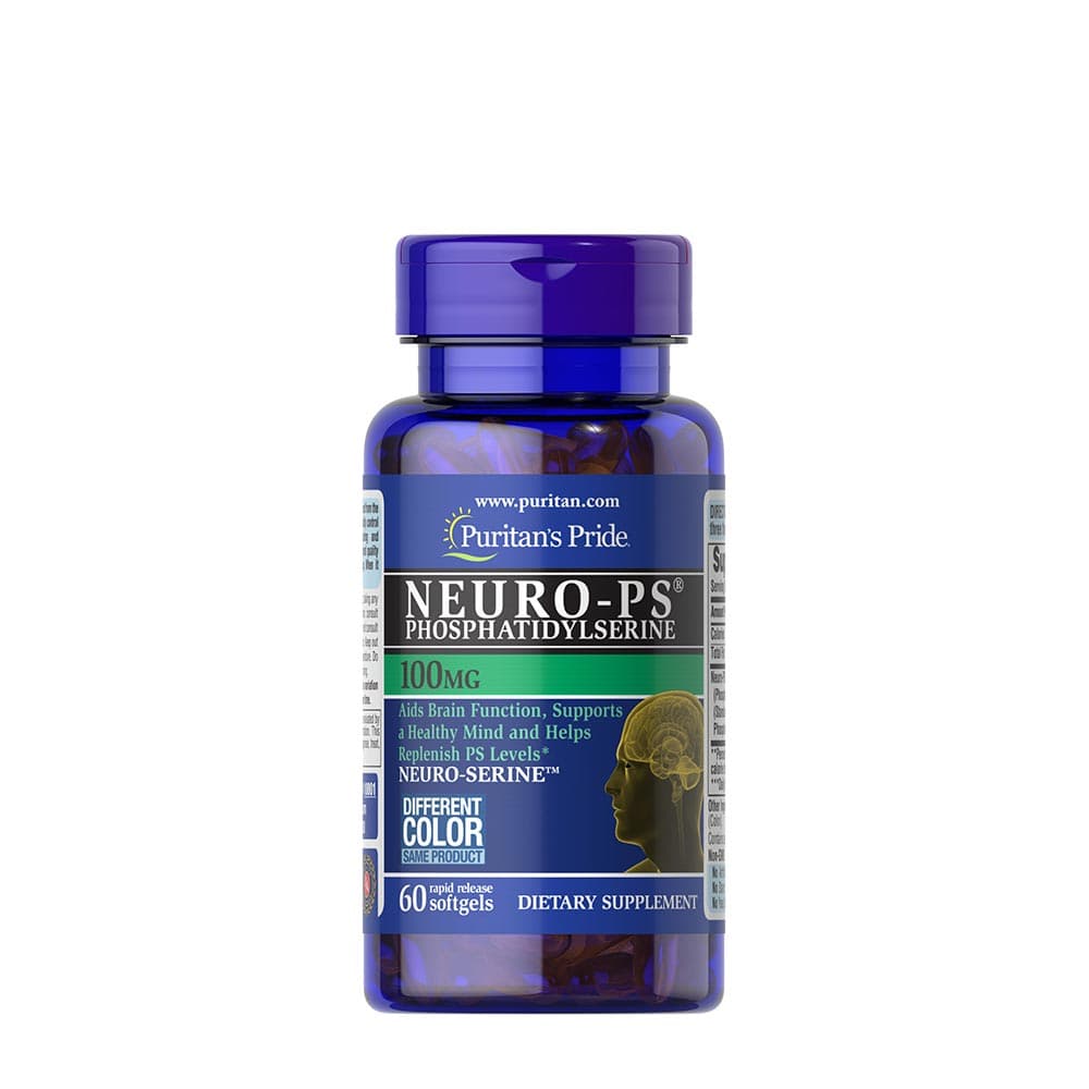 Puritan's Pride - Neuro-PS - 60 Sgels – Puritan's Pride opakowanie