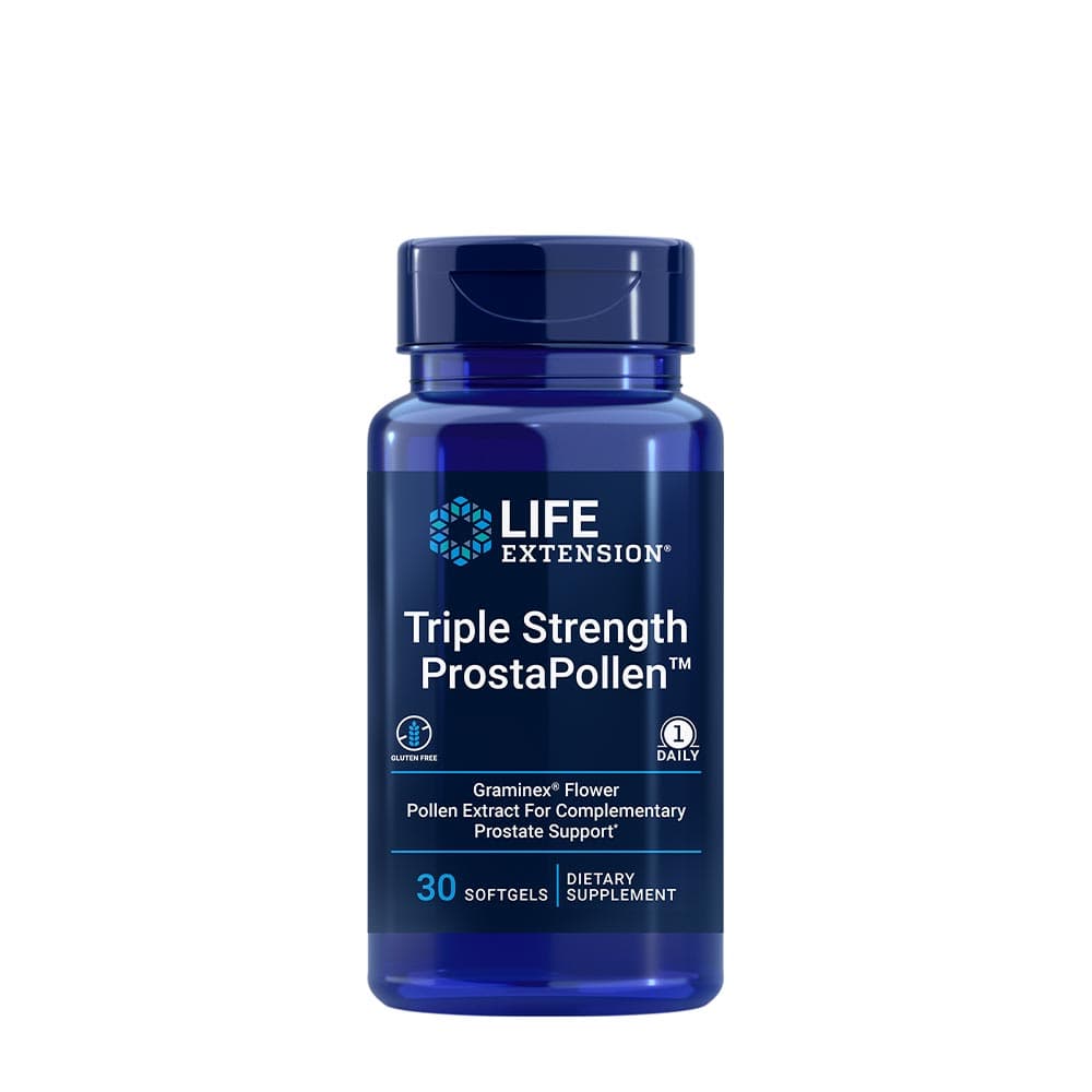 Life Extension - Triple Strength Prostapollen™ - 30 cápsulas blandas – Life Extension empaque