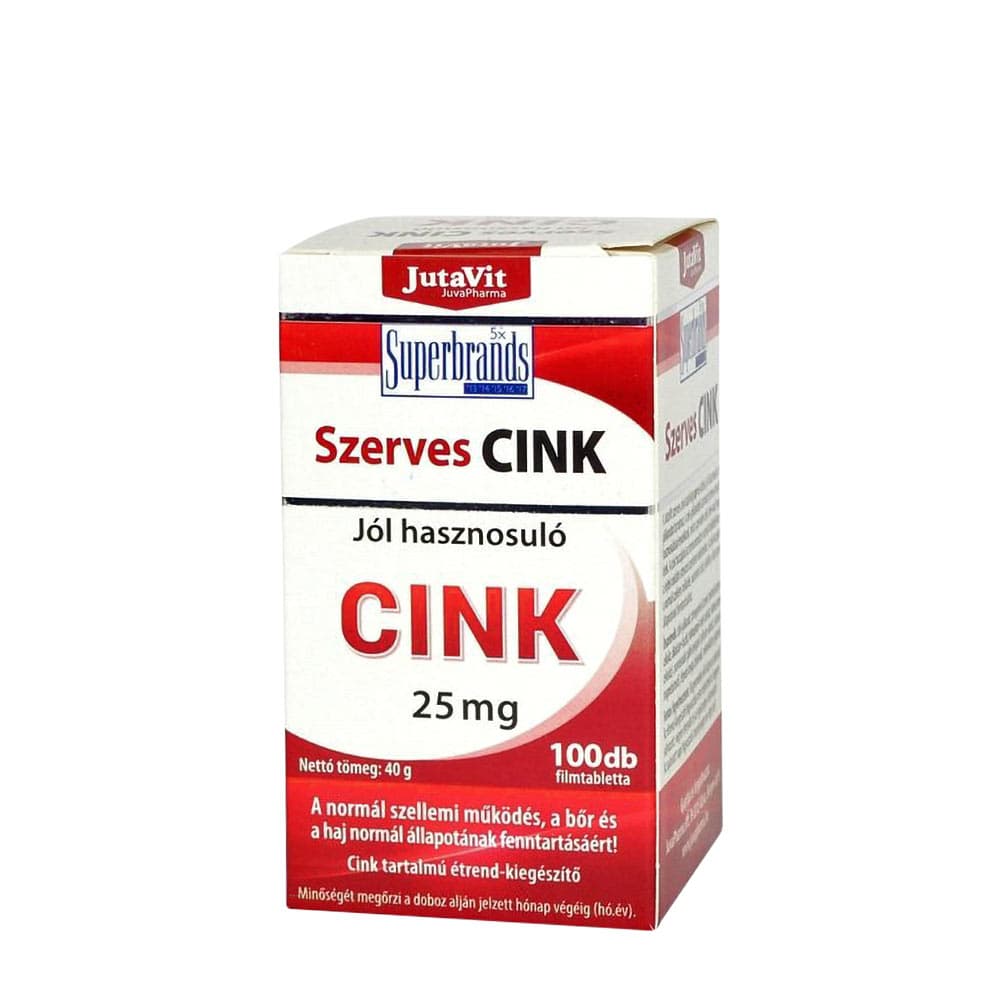 Jutavit - Organic Zinc - 100 comprimidos