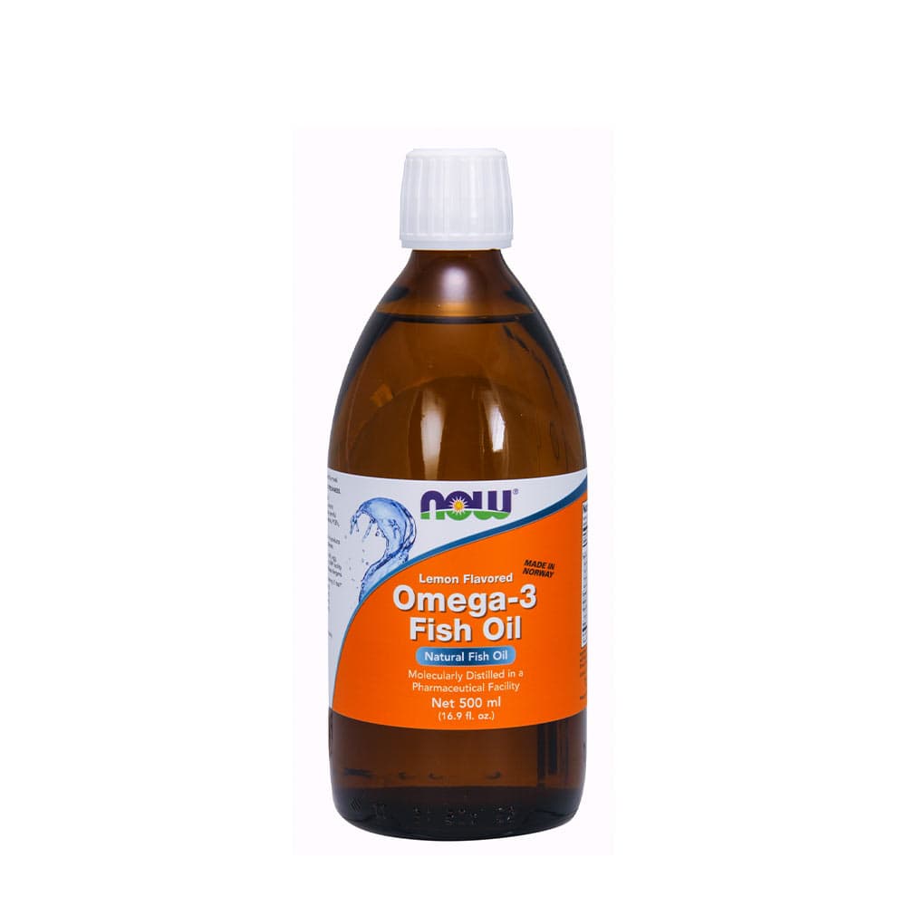 NOW Foods Omega-3 Fish Oil Liquid Lemon - 500ml