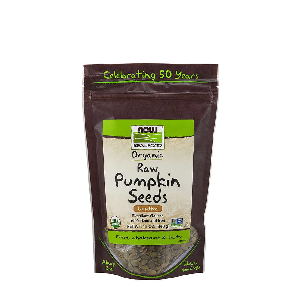 NOW Foods - Organic Raw Pumpkin Seeds 340g