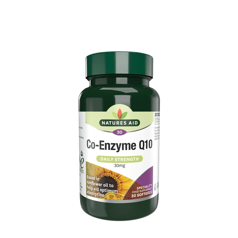 Natures Aid Co-Enzyme Q10 30mg – mjuka kapslar, 30 st