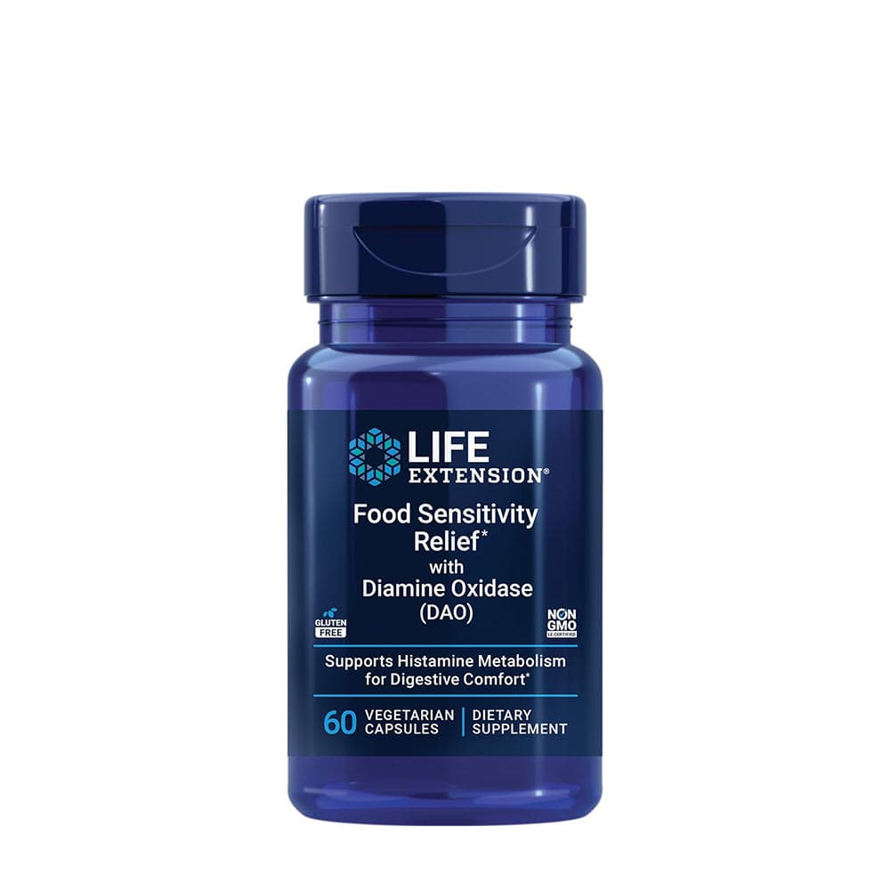Life Extension - Food Sensitivity Relief With Diamine Oxidase 20 000 HDU, 60 kapsler – Life Extension confezione