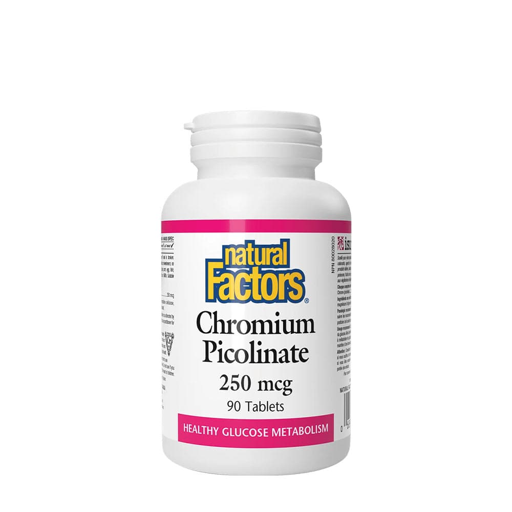 Natural Factors Chrom Pikolinian 250 µg - 90 tabletek
