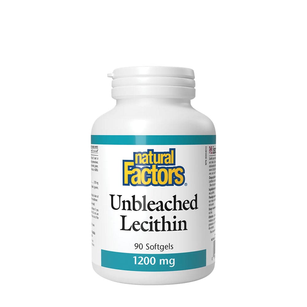Natural Factors Lecitina Sin Blanquear 1200 mg - 90 cápsulas blandas