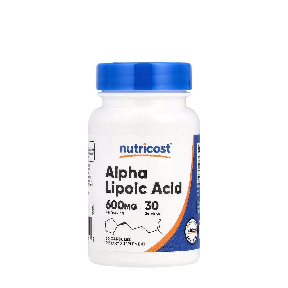 Nutricost Alpha Lipoic Acid 300 mg - 60 cápsulas – Nutricost empaque
