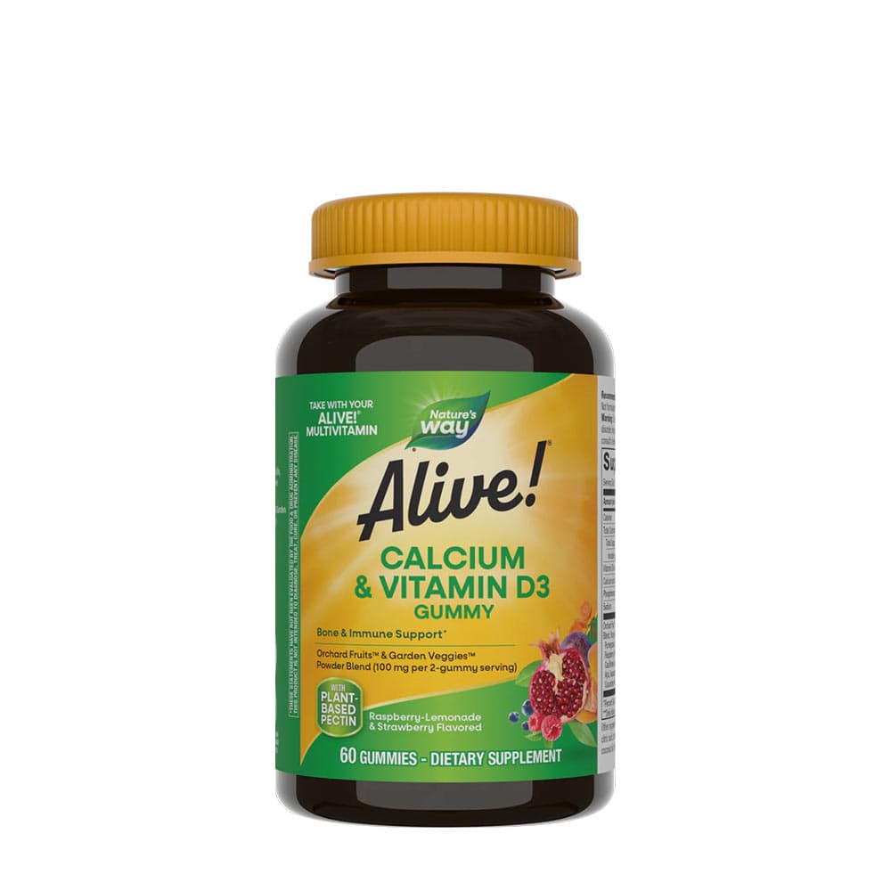Nature's Way Alive! Calcium + D3 Gummies - 60 gomme da masticare