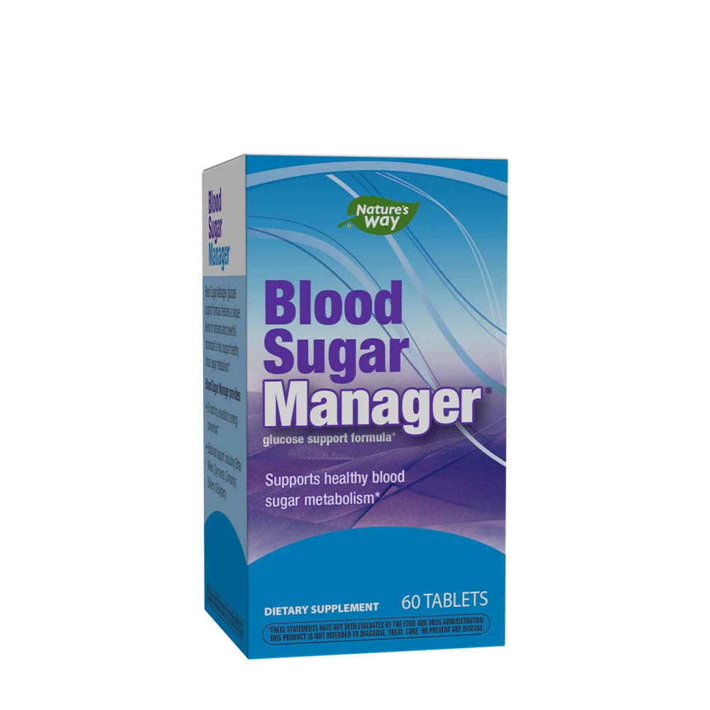 Nature's Way - Blood Sugar Manager 60 kapslar – Nature's Way förpackning