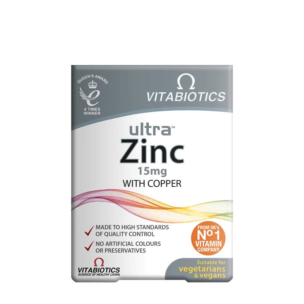Vitabiotics Ultra Zinc 15mg - 60 comprimés