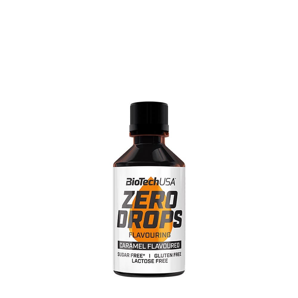 BioTechUSA Zero Drops Flavouring - Karamell - 50 ml