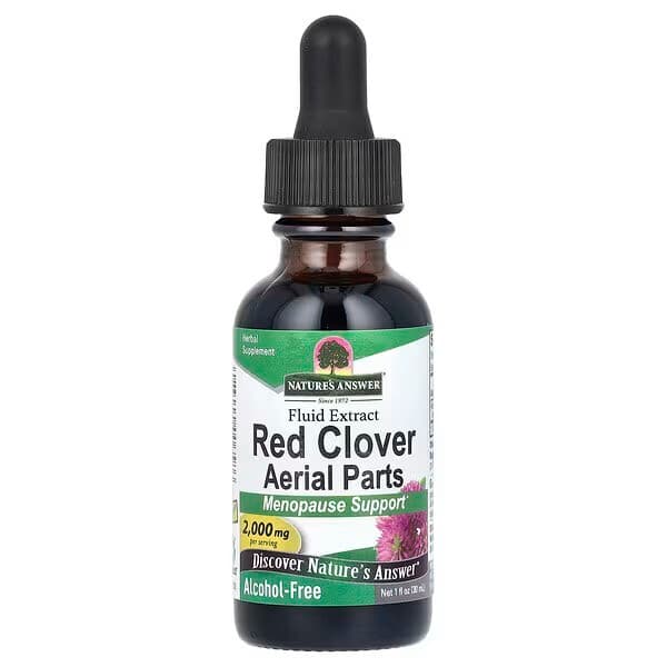 Nature's Answer Red Clover Aerial Parts Fluid Extract 30ml – Nature's Answer förpackning