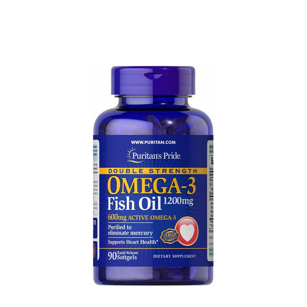 Double Strength Omega-3 Fish Oil - 90 Softgels | Puritan's Pride