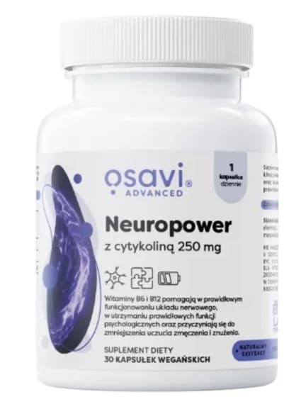 Osavi - Neuropower med Cytidin 60 kapslar – Osavi Nature förpackning