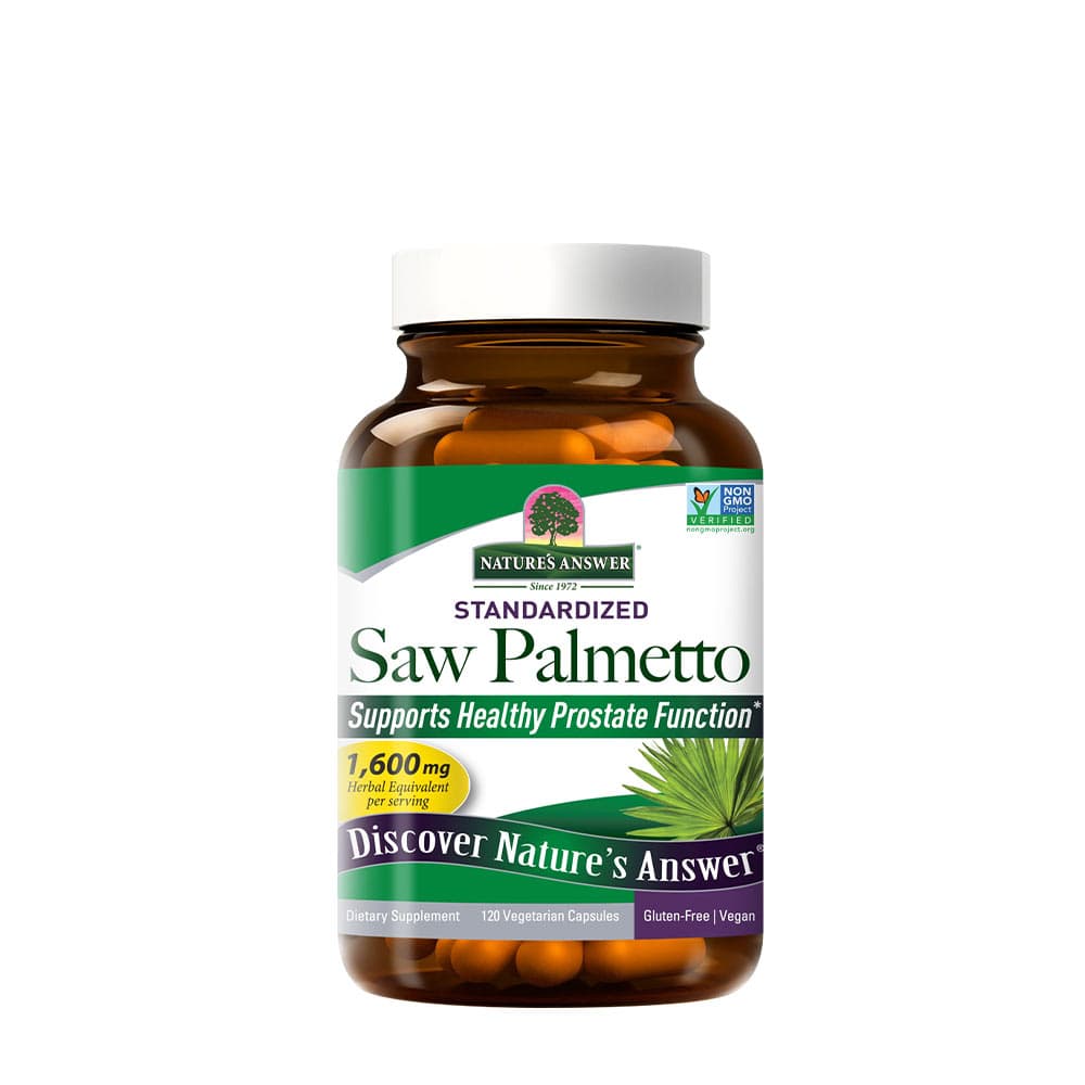 Nature's Answer Saw Palmetto Extract, 690mg - 120 Vcaps – Nature's Answer förpackning