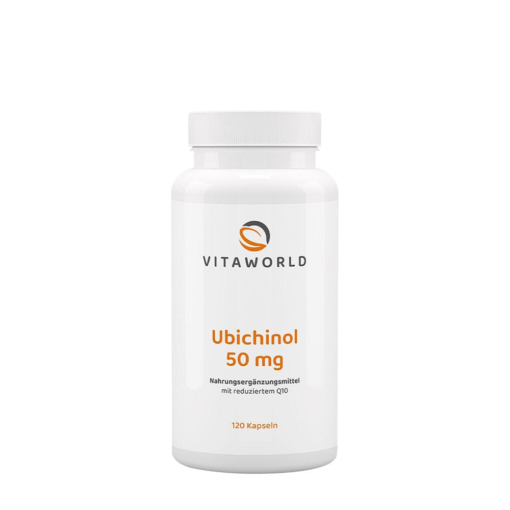 Vitaworld - Ubichinol - CoQ10 Energy Support 50 mg - 120 kapslar – Vitaworld förpackning