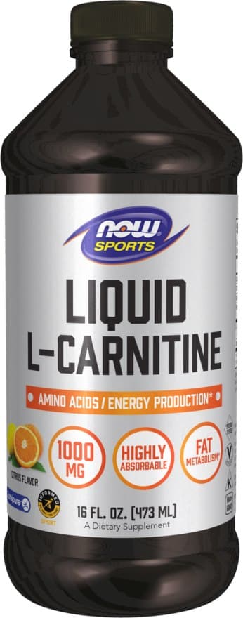 NOW Foods Liquid L-Carnitine 1000mg Citrus, 473ml – NOW Foods emballage