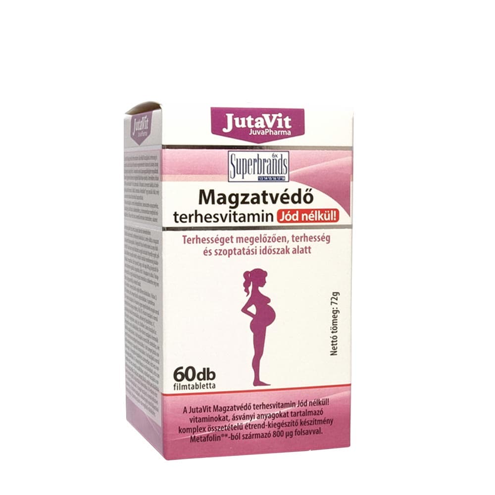 Jutavit - Prenatal Vitamin Without Iodine - 60 tabletter