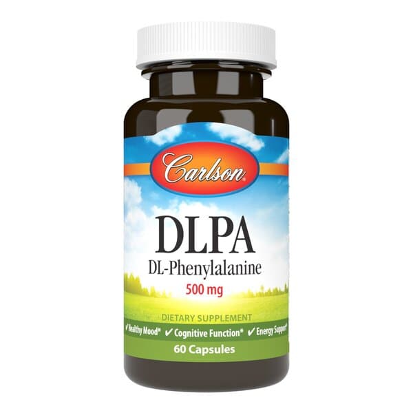 Carlson DLPA - 500mg - 60 kapslar – Carlson Labs förpackning